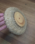 Woven hemp bowl