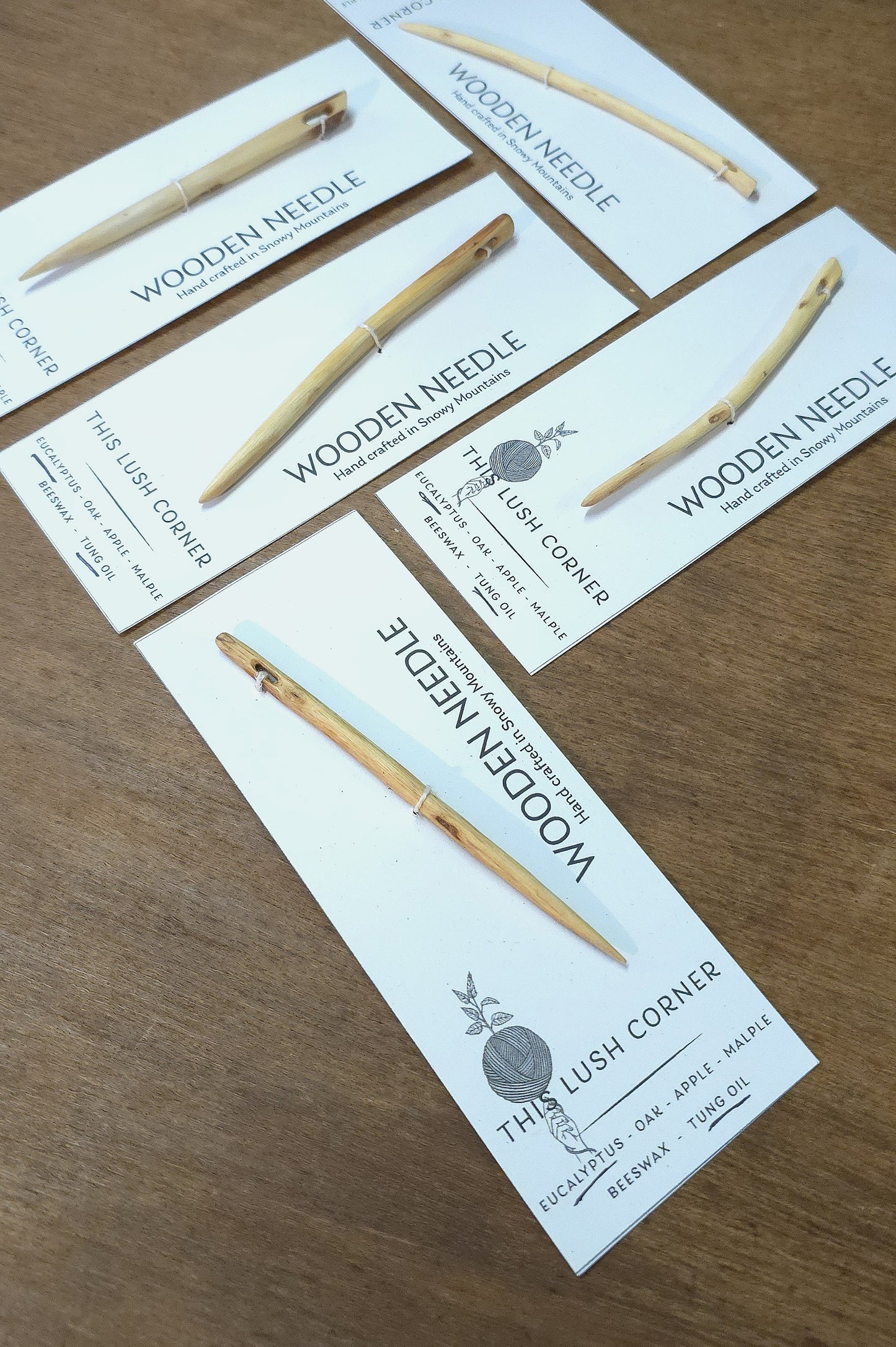 Hand crafted Wooden Needles
