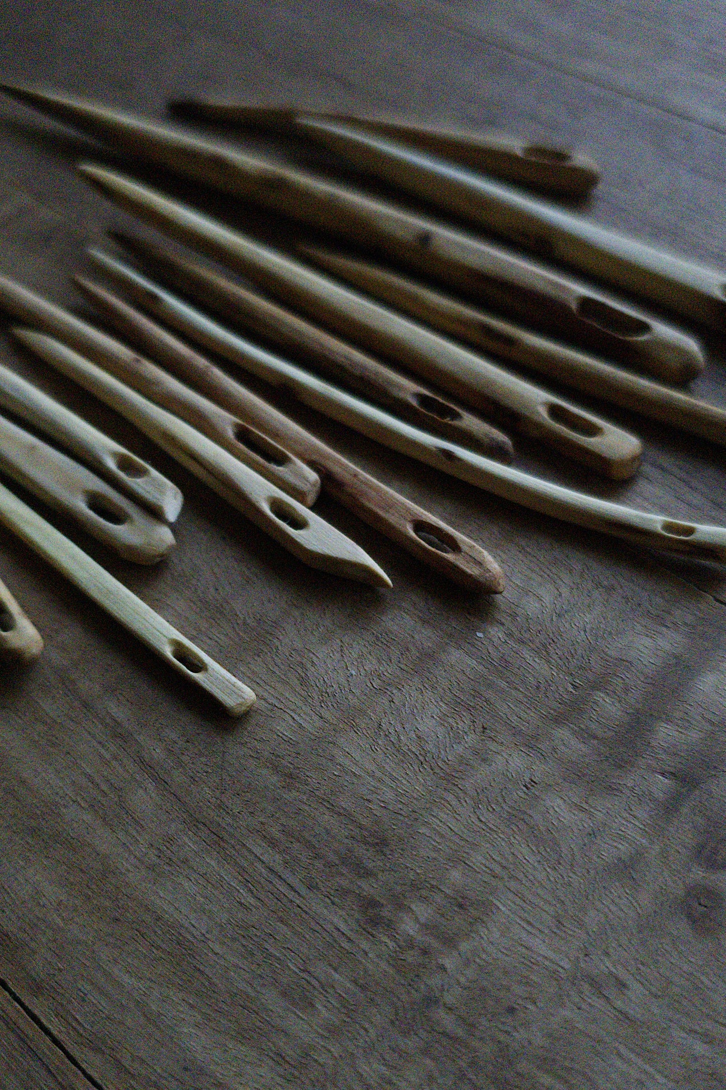 Hand crafted Wooden Needles