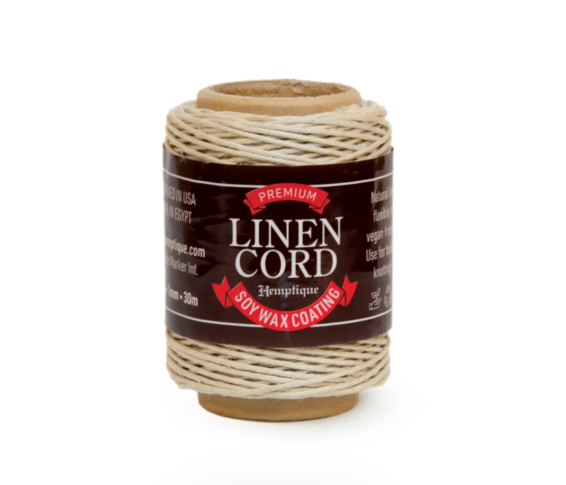 Linen Cord with Wax coating