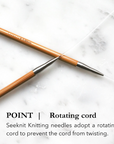 Curve IC knitting Needle pairs, 12.5cm/ 5" - KA SeeKnit