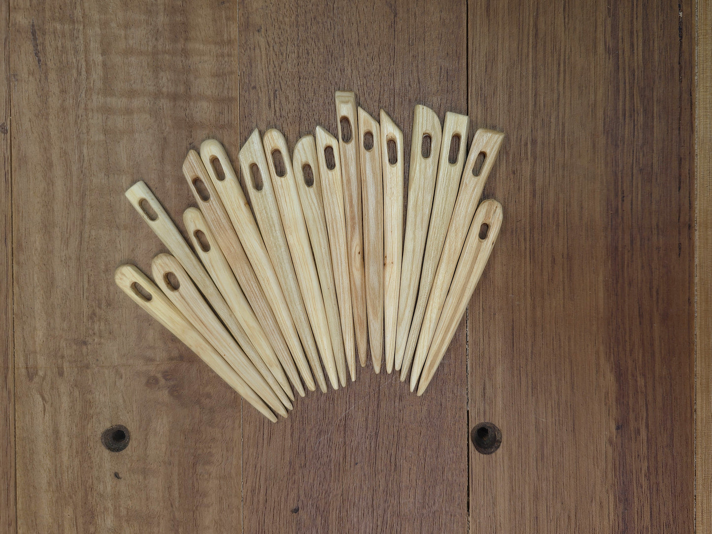Hand crafted Wooden Needles