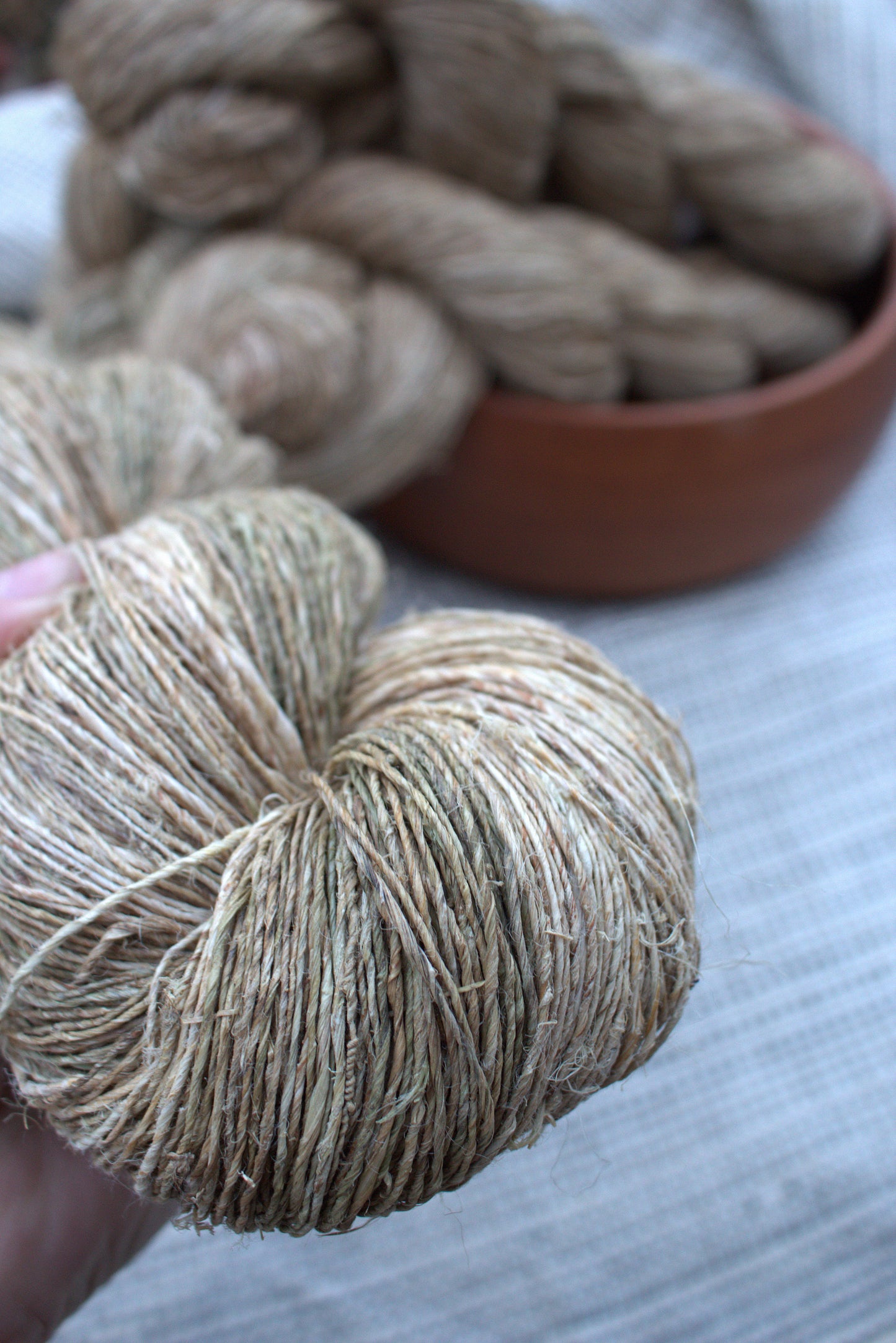 Hand spun Hemp