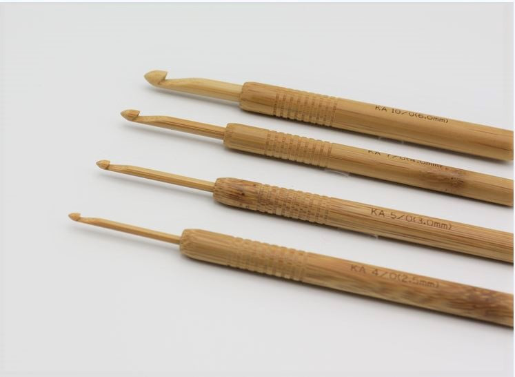 Koshitsu Crochet Hook with Bamboo Tip - KA Seeknit