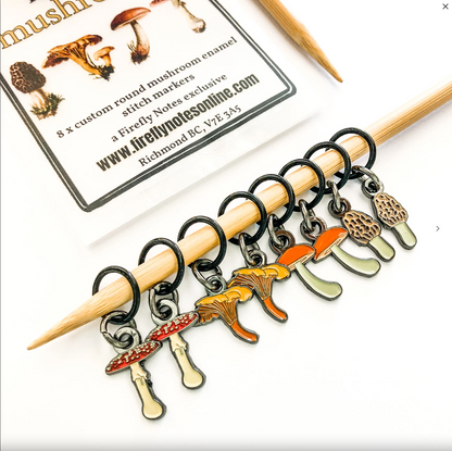 Mushroom Stitch Marker - Firefly Notes