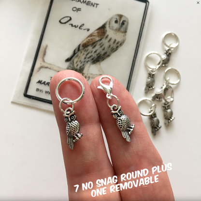 Owl Stitch Marker Pack - Firefly Notes