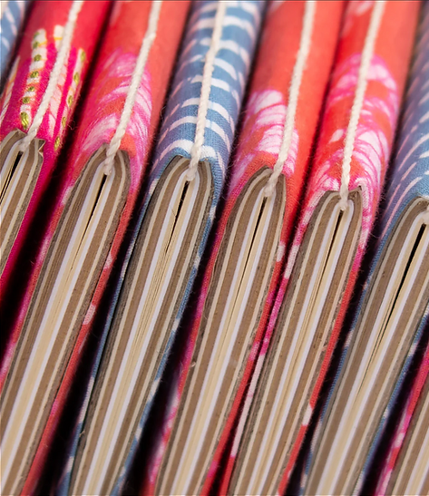 Jute Paper/ Batik Fabric Covered Journals