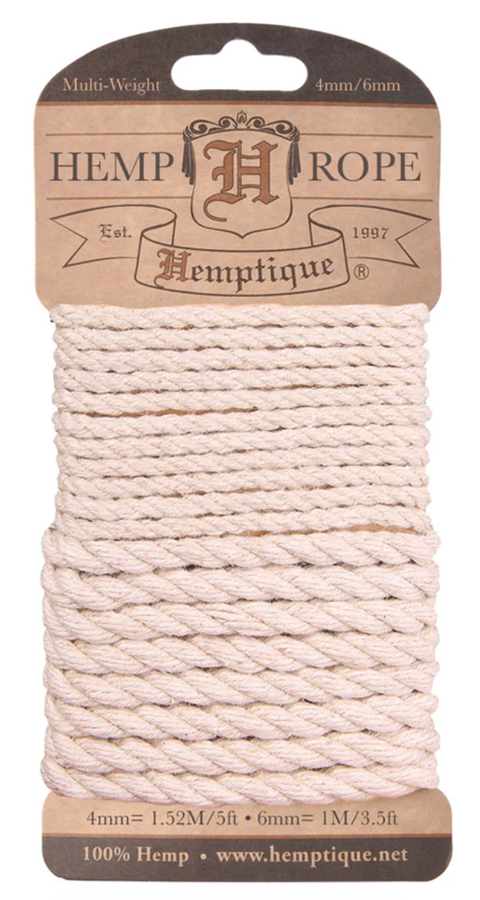 Multi-Weight Twisted Hemp Rope Cards