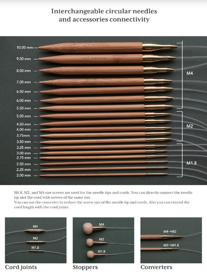 Koshitsu Interchangeable Circular Needle Premium Set- KA SeeKnit