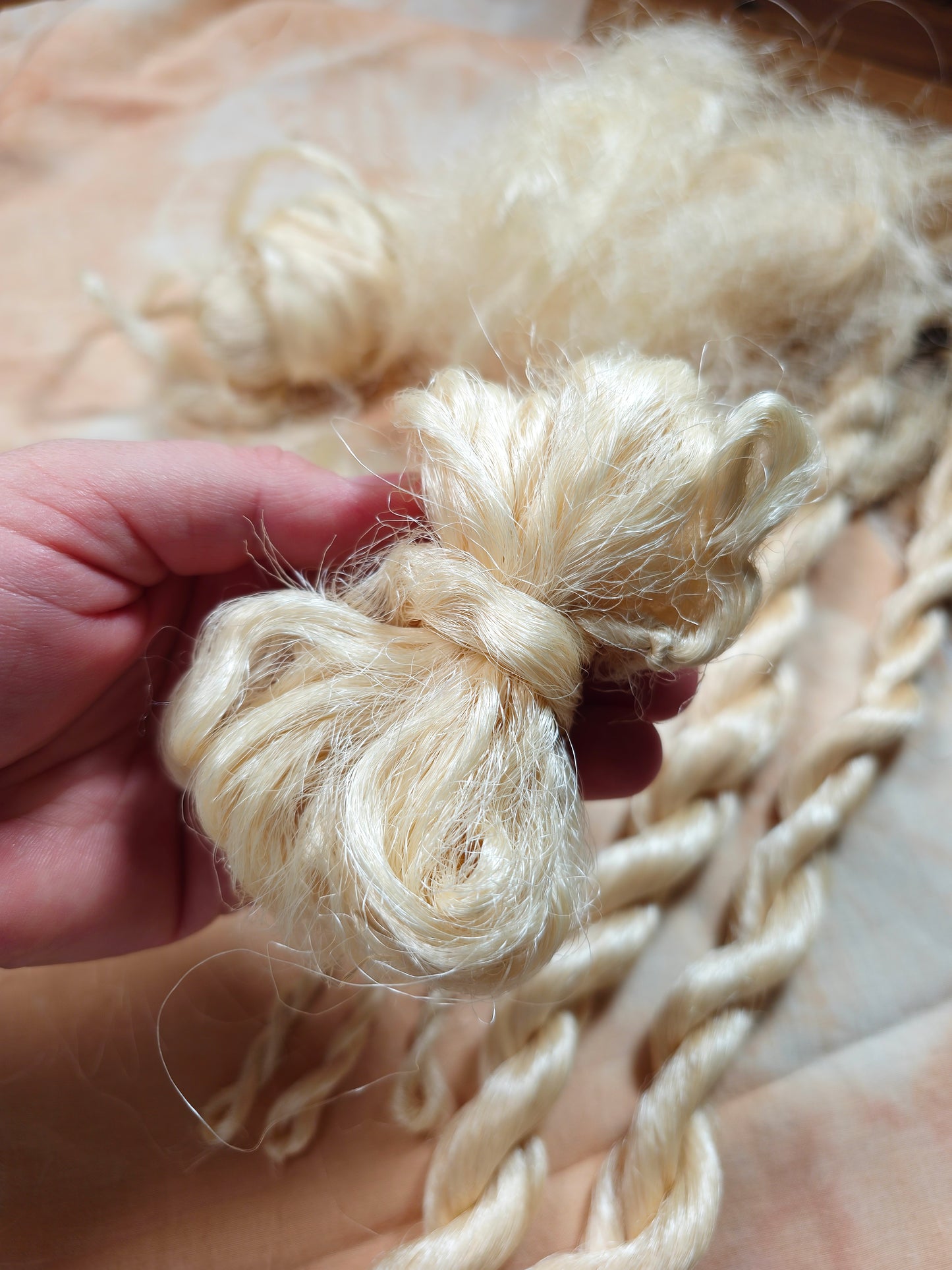 Tussah Silk Fibre Waste